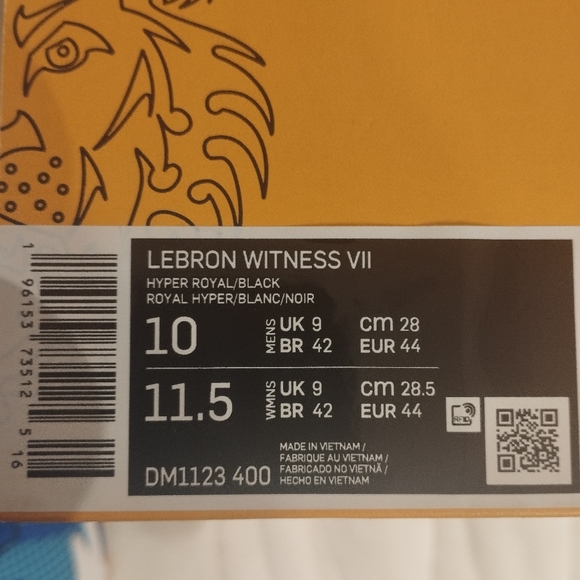 Nike LeBron witness 7 size 10 mens US 11.5 women's US - Picture 6 of 6
